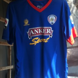 Arema Cronus Home football shirt 2013 - 2014 sponsored by Anker Sport