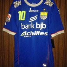 Persib Bandung Home football shirt 2014 - 2015 sponsored by Bank bjb