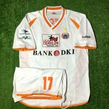 Persija Jakarta Away football shirt 2005 - 2006 sponsored by Bank DKI