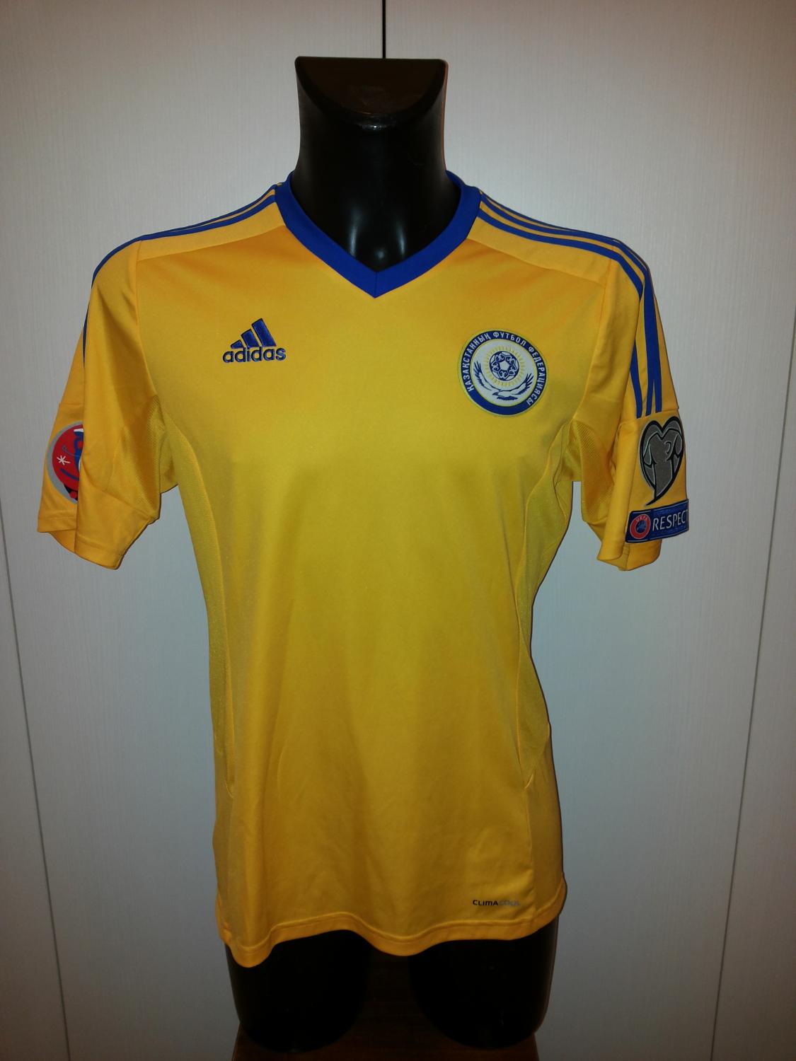 Kazakhstan Away football shirt 2014 - 2015.
