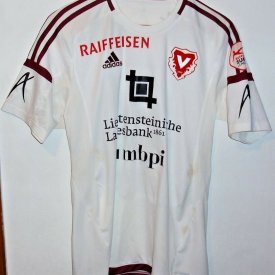 Vaduz Home football shirt 2015 - 2016 sponsored by MBPI
