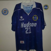 Sao Jose Esporte Clube Home football shirt 1999 sponsored by Hudson
