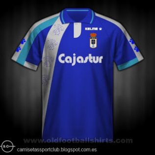 Real Oviedo Home maglia di calcio 1993 - 1994