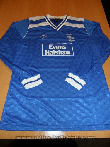 Birmingham City Home חולצת כדורגל 1988 - 1989