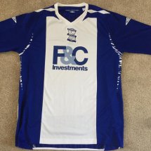 Birmingham City Home baju bolasepak 2007 - 2008 sponsored by F&C Investments