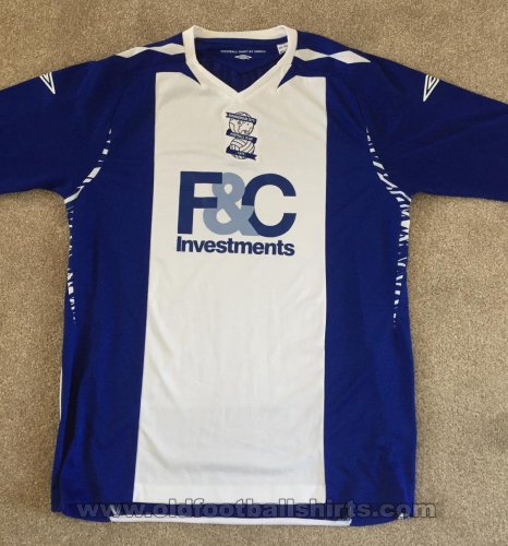 Birmingham City Home φανέλα ποδόσφαιρου 2007 - 2008