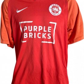 Larne Home football shirt 2019 - 2020 sponsored by Purple Bricks