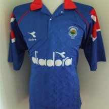 Linfield Home voetbalshirt  1995 - 1996 sponsored by Diadora