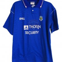 Linfield Home voetbalshirt  1992 - 1993 sponsored by Thorn Security