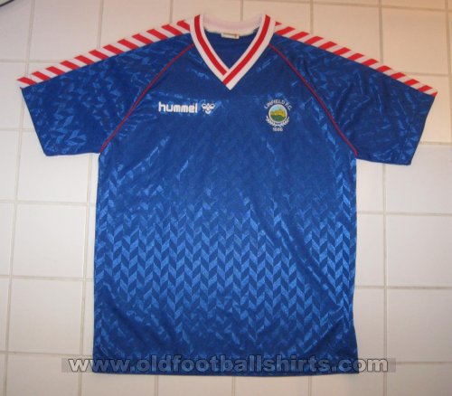 Linfield Home football shirt 1987 - 1989