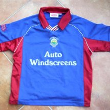 Linfield Home voetbalshirt  1999 - 2000 sponsored by Auto Windscreens