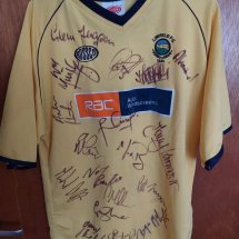 Linfield Home voetbalshirt  2002 - 2003 sponsored by RAC Auto Windscreens