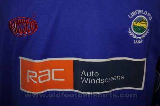 Linfield Home football shirt 2001 - 2002