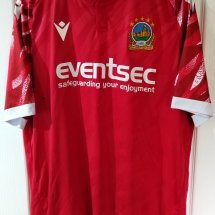 Linfield Home voetbalshirt  2023 - 2024 sponsored by Eventsec