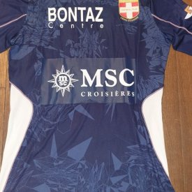 Évian Thonon Gaillard FC Home football shirt 2014 - 2015 sponsored by MSC Croisières