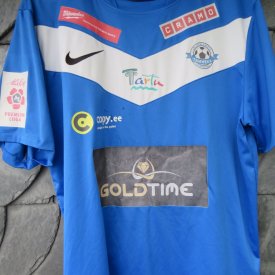 JK Tammeka Tartu Home football shirt (unknown year) sponsored by Goldtime