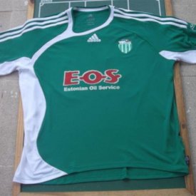 Levadia Home football shirt 2007 - 2008 sponsored by Estonian Oil Service