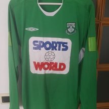 Bray Wanderers Home football shirt 2010 - 2011 sponsored by Sports World