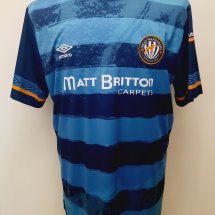 Bray Wanderers Away football shirt 2020 sponsored by Matt Britton Carpets
