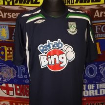 Bray Wanderers Away football shirt 2009 - 2010 sponsored by Rehab Bingo