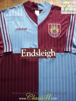 Burnley Home maglia di calcio 1996 - 1998