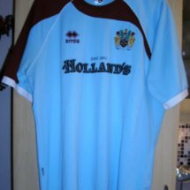 Burnley Home camisa de futebol 2008 - 2009 sponsored by Holland’s