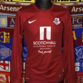 Drogheda United Home חולצת כדורגל 2013 - 2014 sponsored by Scotchhall Shopping Centre
