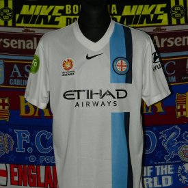 Melbourne City Home football shirt 2015 - 2016 sponsored by Etihad Airways
