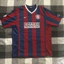 Wuppertaler SV Home football shirt 2007 - 2008 sponsored by Hako Beschlag
