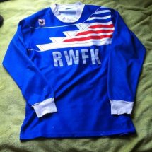 Wuppertaler SV Away football shirt 1990 - 1991 sponsored by RWFK
