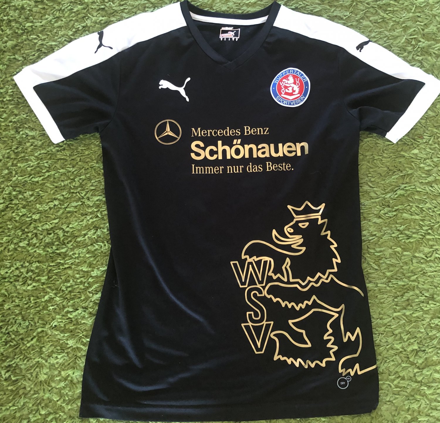 Écharpe Supporter Wuppertaler SV – Allemagne, Rare, Bleu Et Rouge, 140 Cm