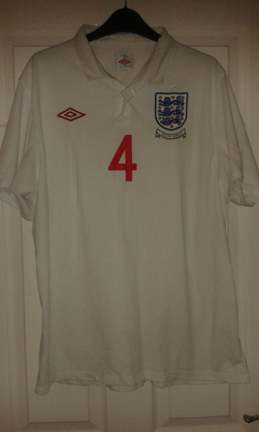 Maillot domicile Umbro de l'équipe nationale d'Angleterre (2009-10