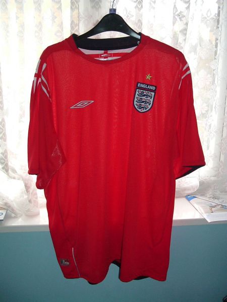England Away Shirt 2004-2006 Euro 2004 large men's  #1049 