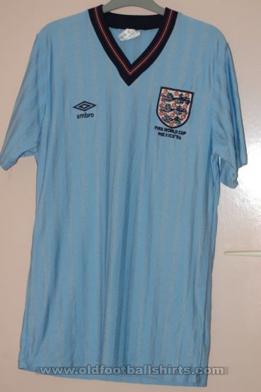 England τρίτος φανέλα ποδόσφαιρου 1986