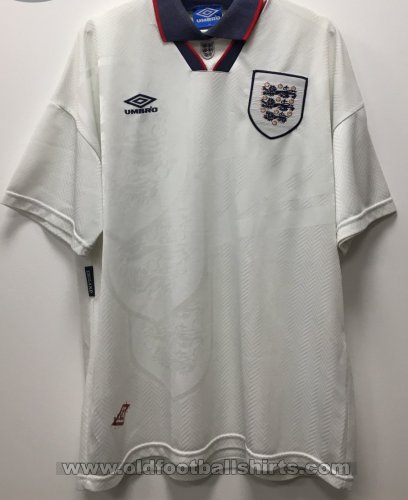 England Home football shirt 1993 - 1995