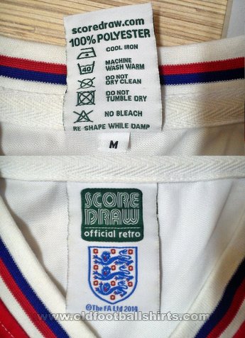 England Retro Replicas football shirt 1980 - 1983