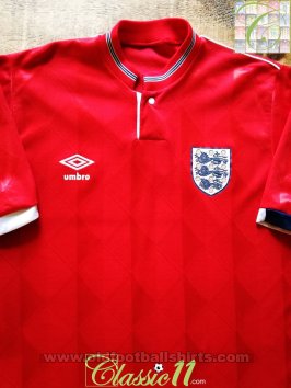 England Away football shirt 1988 - 1989