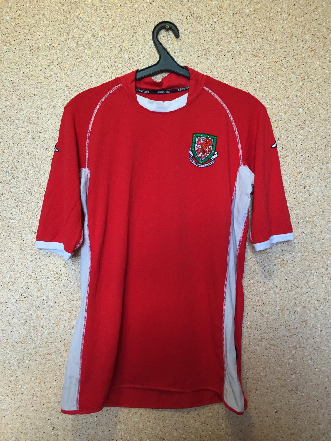 Maillot Domicile Pays De Galles Kappa 2000/2002 Taille XXL – état Moyen, à Laver