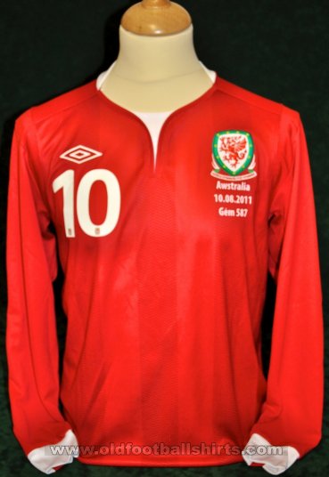 Wales Home φανέλα ποδόσφαιρου 2011 - 2012