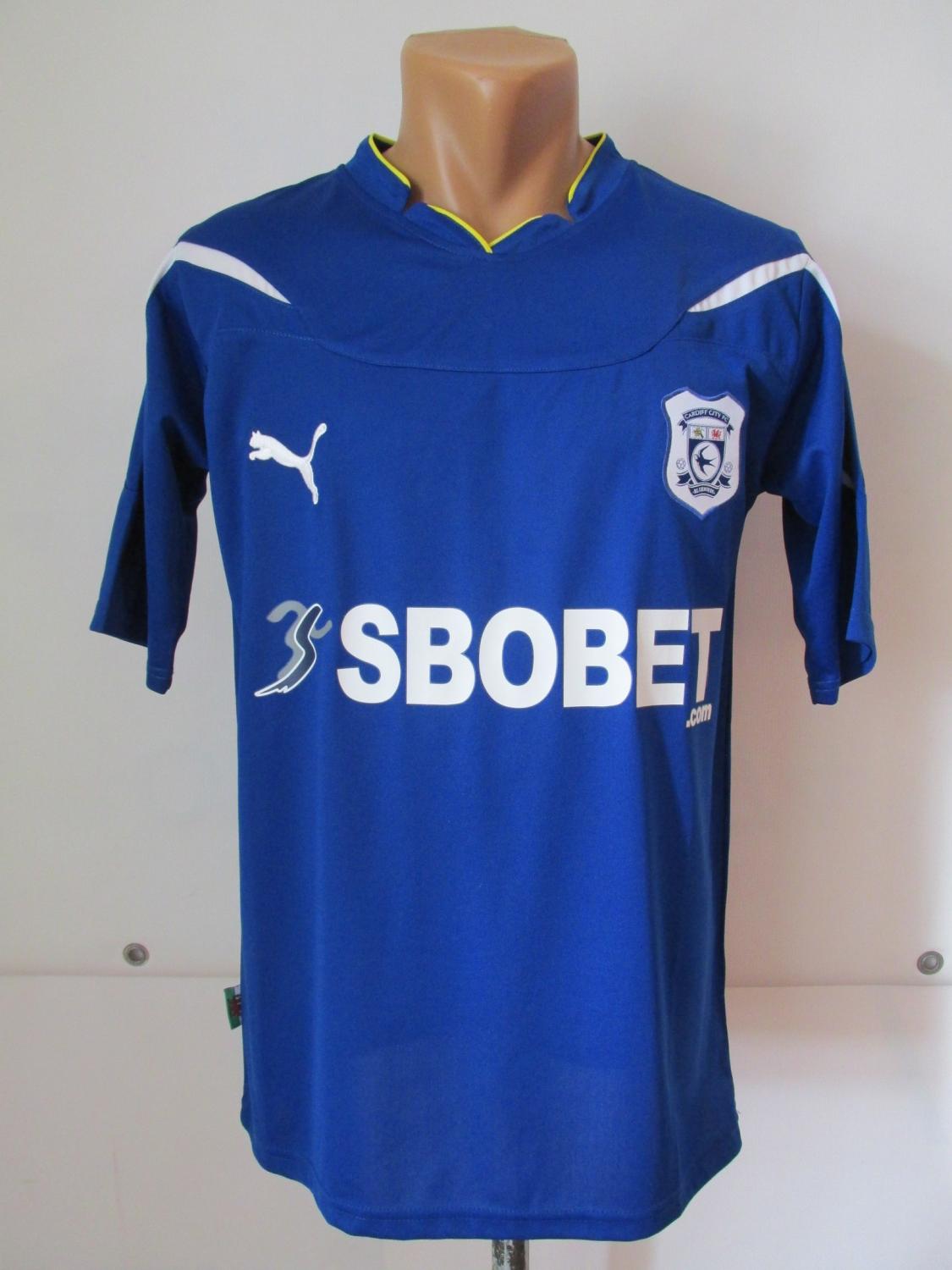 Maillot Cardiff City Domicile 2010/11 - Match Porté #16 Jon Parkin - Puma XL
