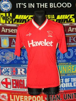 Cardiff City Fora camisa de futebol 1989 - 1990