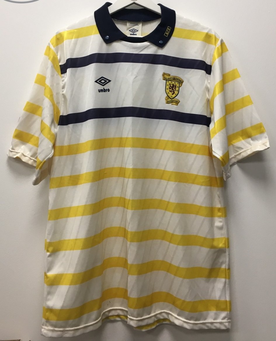 Maillot Vintage Écosse Extérieur 1988/1990 – Umbro – Taille S (34/36) – Adulte