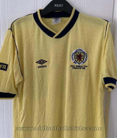 Scotland Uit  voetbalshirt  1986