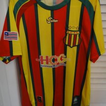 Sampaio Correa FC Home football shirt 2010 sponsored by HCG