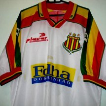 Sampaio Correa FC Home football shirt 2002 - 2004 sponsored by Folha