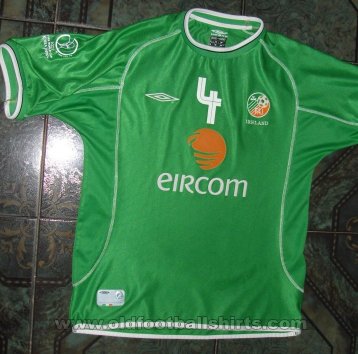 Republic of Ireland Home football shirt 2001 - 2003
