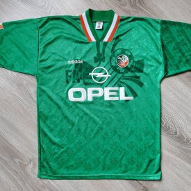 Republic of Ireland Home football shirt 1994 sponsored by Opel