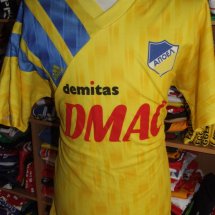 APOEL Home football shirt 1992 - 1994 sponsored by Dmac