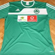 Omonia Home football shirt 2010 - 2011 sponsored by Cytamobile Vodafone