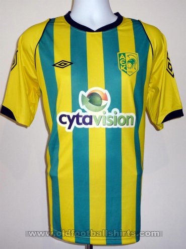 AEK Larnaca Home football shirt 2013 - 2014